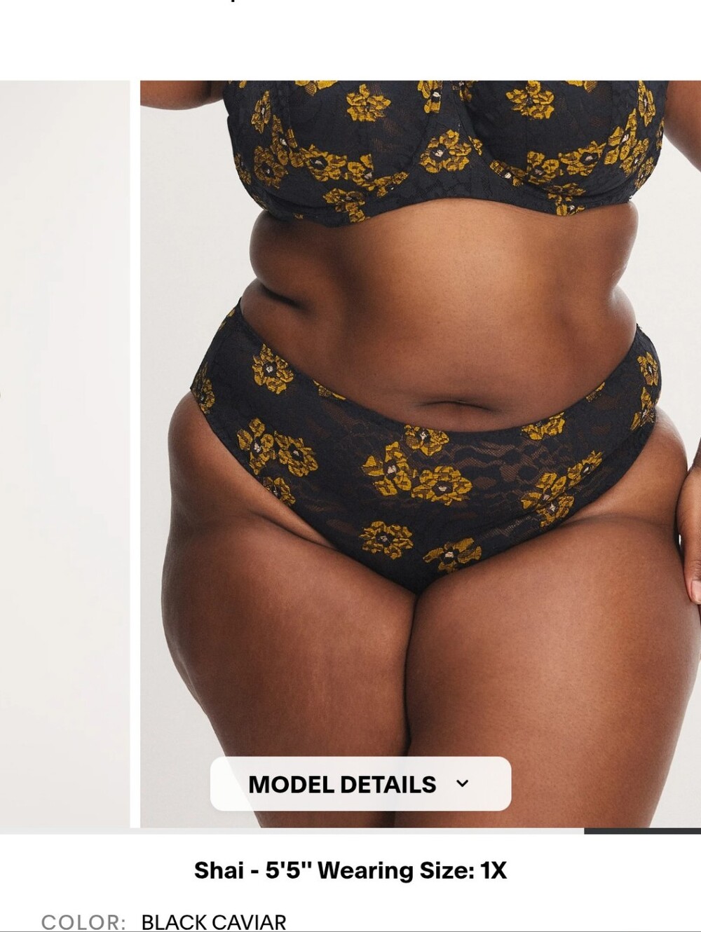 Savage X Fenty Feline Floral Unlined Balconette Bra & Cheeky Panty Set - Picture 12 of 14
